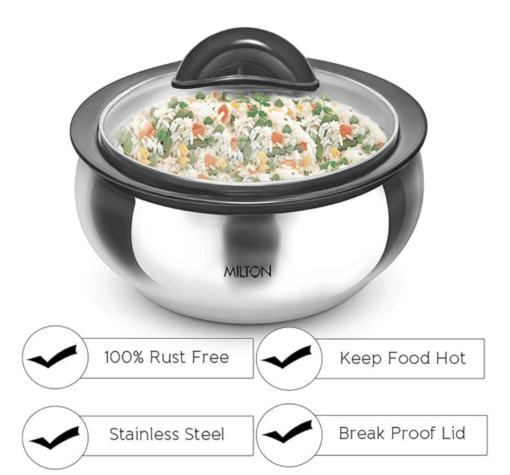 Milton Clarion 1500 Steel Casserole,1.2l Steelplain - Image 3